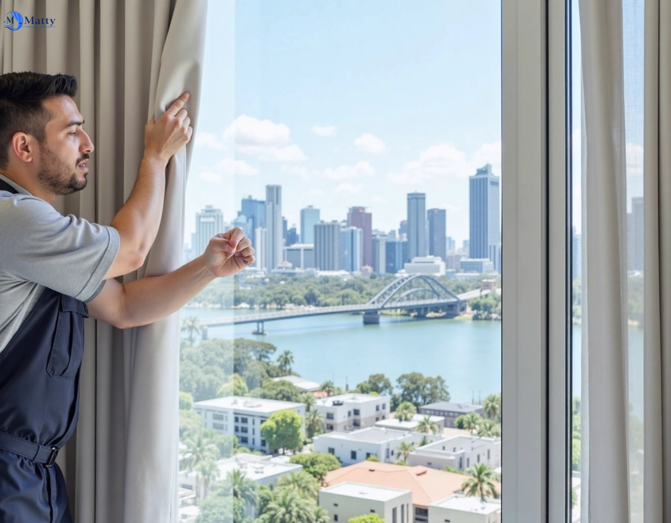 Professional curtain steam cleaning service neutral-bay-nsw QLD by Matty Curtain Cleaning